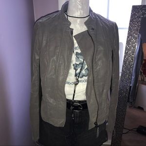 Free People Clean Vegan Faux Leather Jacket - Moto